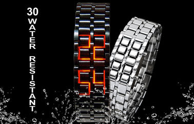 Reloj de la lava LED del samurai del hierro del hombre de Skmei, reloj del LED Digital